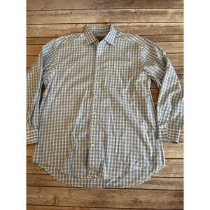 Vineyard Vines mens shirt LARGE  Murray check plaid blue button up